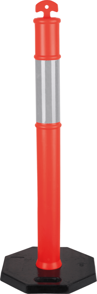 Verkehrssicherungspfosten mit TRAFFIC-Sockel