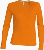 Langärmeliges Damen-T-Shirt KARIBAN K382