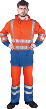 TERO HIVIS BLUE reflektierendes Regenset