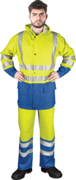 TERO HIVIS BLUE reflektierendes Regenset