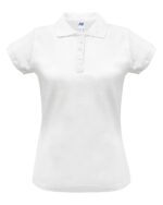 Weißes Damen Arbeits-Poloshirt JHK 200g