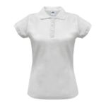 Weißes Damen Arbeits-Poloshirt JHK 200g