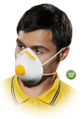 Atemschutzmaske mit Ventil EASY FFP1 ohne Metallelemente 20 Stk.