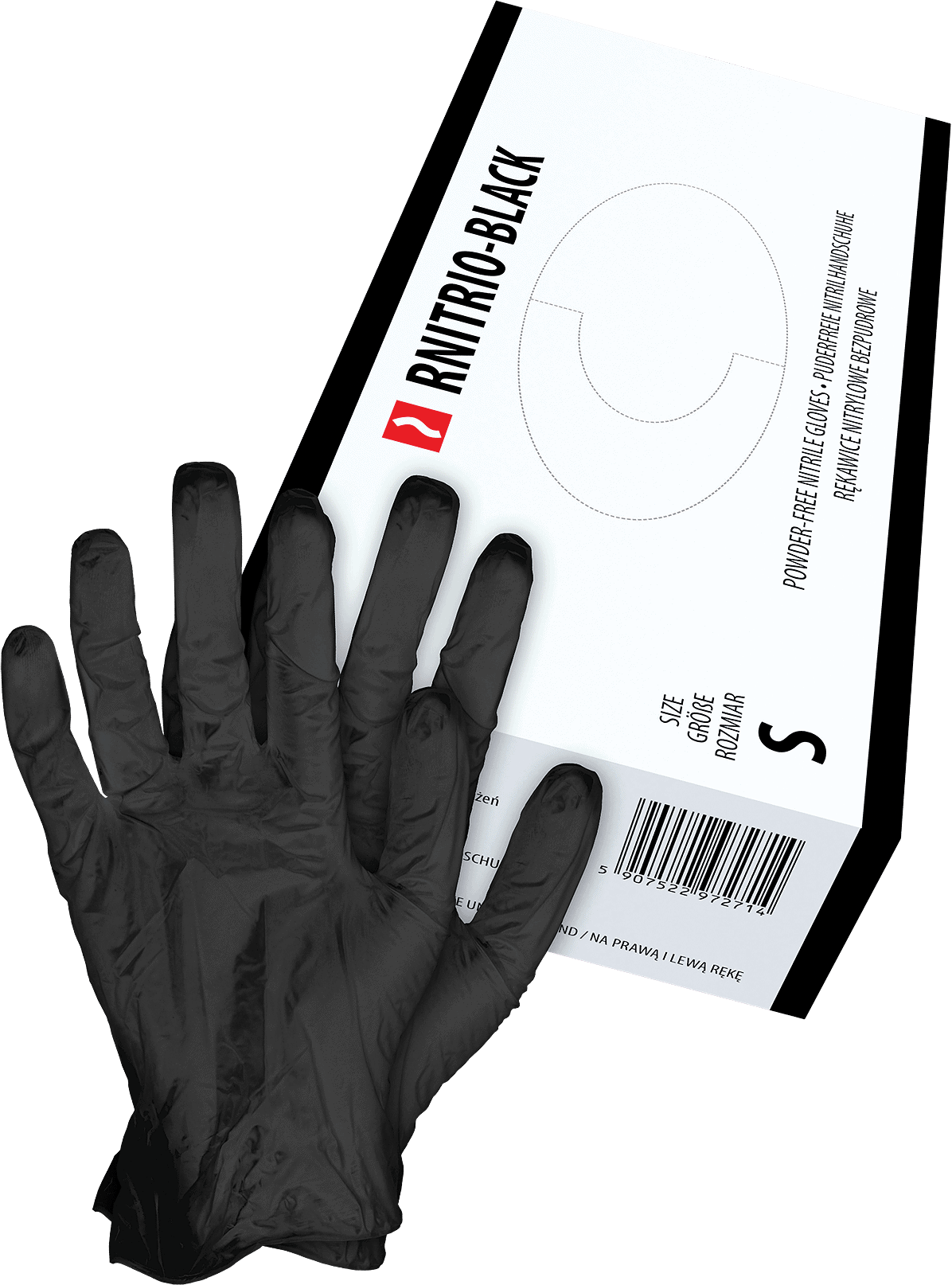 Chirurgische Einweg-Arbeitshandschuhe 100 Stück NITRYL BLACK Chirurgische Einweg-Arbeitshandschuhe 100 Stück NITRYL BLACK