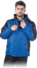Winterarbeitsjacke mit Kapuze BLIZZARD BLUE