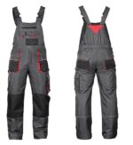 Winterarbeitshose SMOG auf Hosenträgern