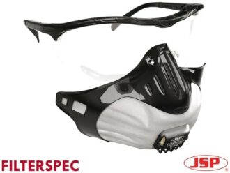Halbmaske mit Schutzbrille FFP2 JSP Filterspec® 3 Filter