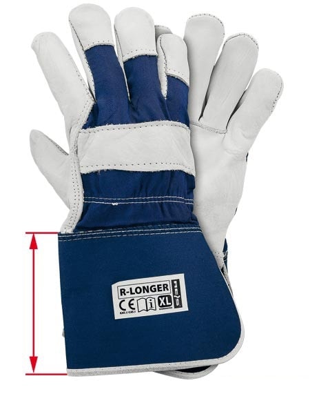 Kombinierte Leder-Arbeitshandschuhe BONY LONG Kombinierte Leder-Arbeitshandschuhe BONY LONG