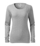 Damen-T-Shirt mit langen Ärmeln aus Öko-Baumwolle (mind. 150 g) im Ausverkauf