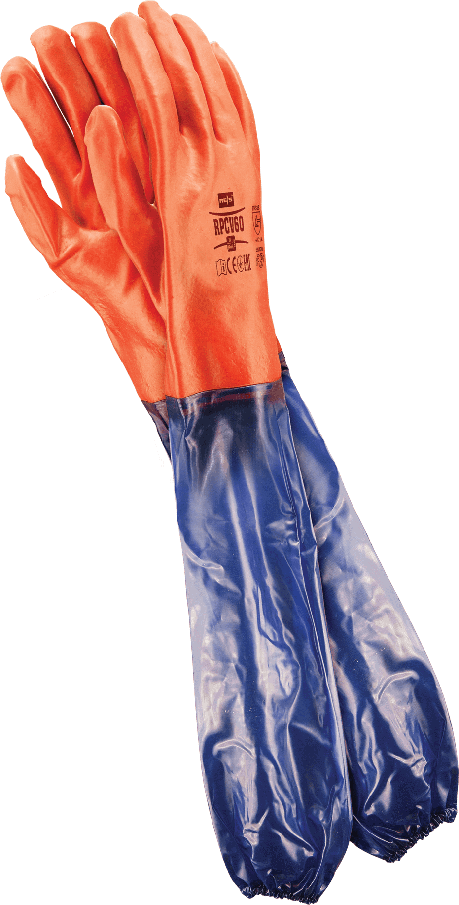 PVC-Arbeitshandschuhe 60 cm PVC-Arbeitshandschuhe 60 cm