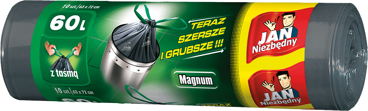 Abfallbeutel 60 Liter 10 Stück einziehbar Abfallbeutel 60 Liter 10 Stück einziehbar