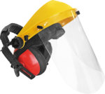 Kunststoffschild mit FORT-Kopfhörer