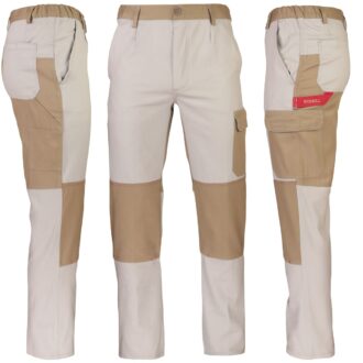 Bundfalten-Arbeitshose DELUX BROWN