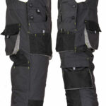 Arbeitshose mit Hosenträgern FORCE GREY