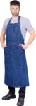 Kellner Denim Schürze FORTE 90X115cm über Hals