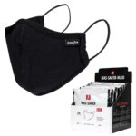 Herren-Hygiene-Baumwolltuch 3 Lagen SAFER BLACK MAXI