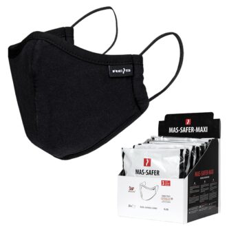 Herren-Hygiene-Baumwolltuch 3 Lagen SAFER BLACK MAXI