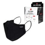 Hygienisches Baumwolltuch für Frauen 3 Lagen SAFER BLACK MIDI