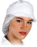 Damen-Kochmütze mit Schirm BERGO WHITE
