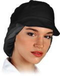 Damen-Kochmütze mit Schirm BERGO BLACK