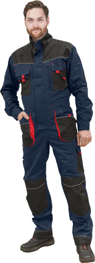 Arbeitsoverall PROFI NAVY RED 2.0
