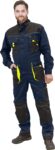 Arbeitsoverall PROFI NAVY GELB 2.0