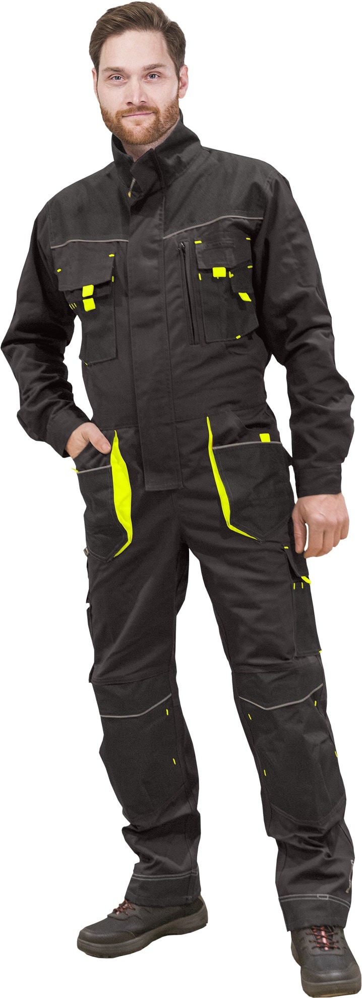 Arbeitsoverall PROFI DARK GELB 2.0 Arbeitsoverall PROFI DARK GELB 2.0