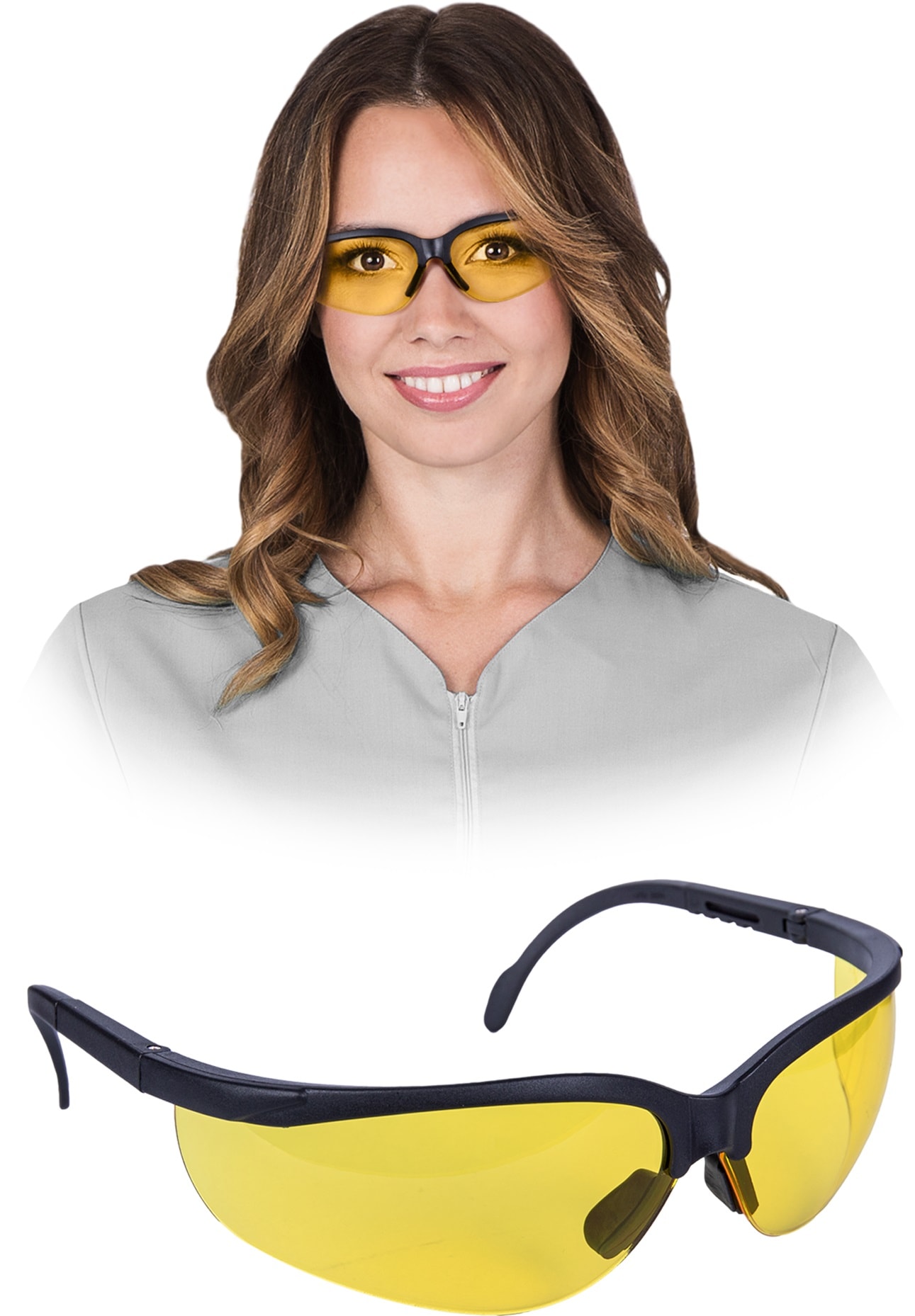 Gelbe Schutzbrille IDAHO YELLOW Gelbe Schutzbrille IDAHO YELLOW