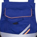 Arbeitsoverall für Hosenträger PRO BLUE REFLEX