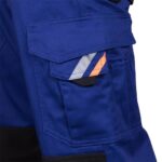 Arbeitsoverall für Hosenträger PRO BLUE REFLEX