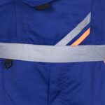 Arbeitsoverall für Hosenträger PRO BLUE REFLEX