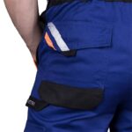 Arbeitsoverall für Hosenträger PRO BLUE REFLEX