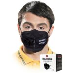 Damenbinde KN95 schwarz mit Ventil 5 Lagen 10St.