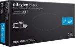 Einweghandschuhe aus Nitril 100 Stück MERCATOR Nitrylex® BLACK ungepudert