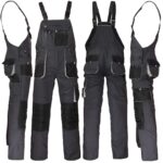 Arbeitshose mit Hosenträgern FORCE GREY