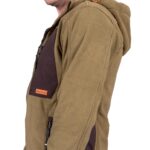 Arbeitsfleecejacke mit Kapuze NEWAGE BROWN