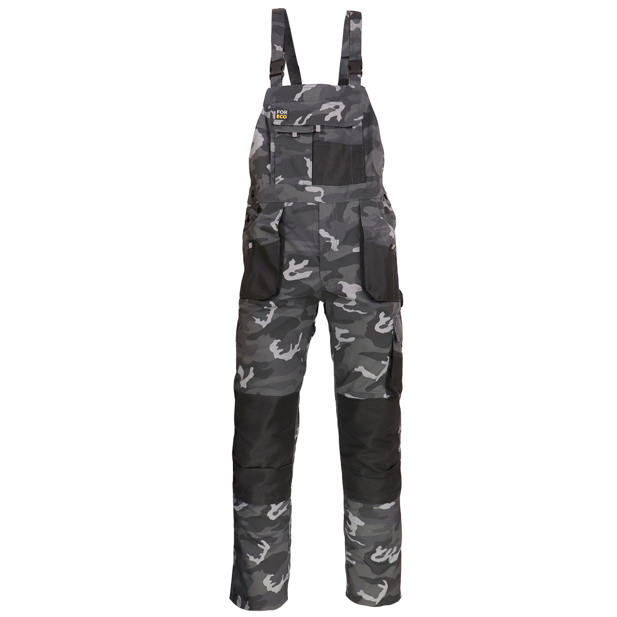 Camouflage Arbeitshose mit Hosenträgern FORCE CAMU Camouflage Arbeitshose mit Hosenträgern FORCE CAMU