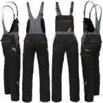 Arbeitsoverall für Hosenträger PRO BLACK
