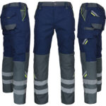 Bundfalten-Arbeitshose PRO NAVY REFLEX