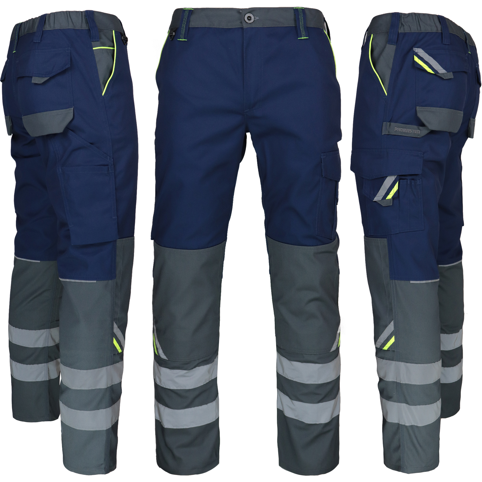 Bundfalten-Arbeitshose PRO NAVY REFLEX Bundfalten-Arbeitshose PRO NAVY REFLEX