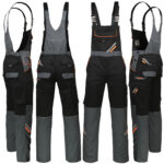 Arbeitsoverall für Hosenträger PRO BLACK DUAL