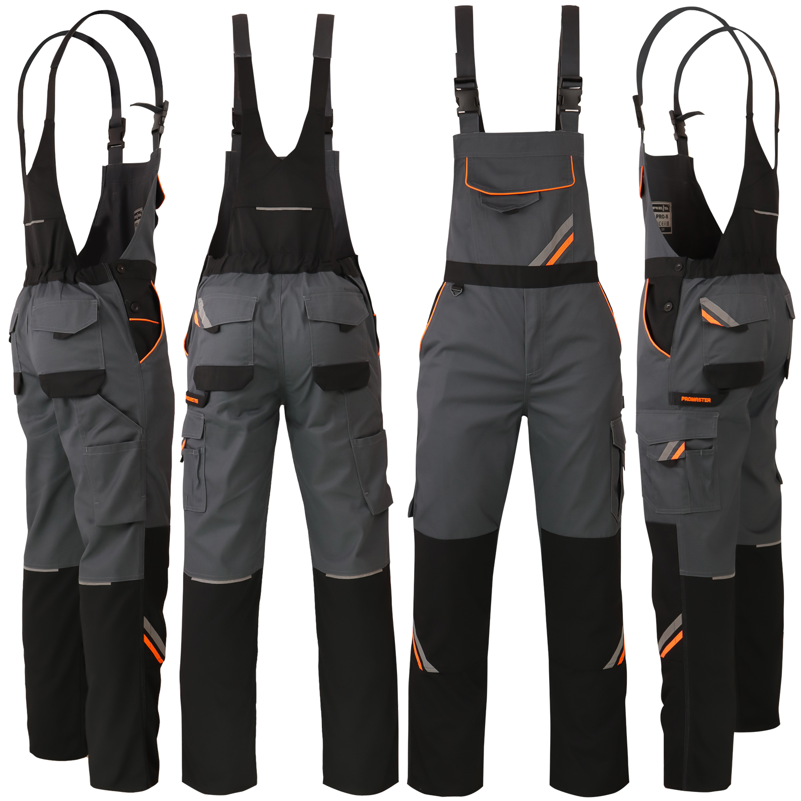 Arbeitsoverall für Hosenträger PRO GREY DUAL Arbeitsoverall für Hosenträger PRO GREY DUAL