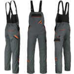 Arbeitsoverall für Hosenträger PRO GREY
