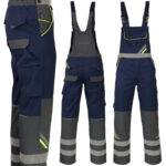 Arbeitsoverall für Hosenträger PRO NAVY REFLEX