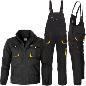 FORCE BLACK GELB Hosenträger-Set