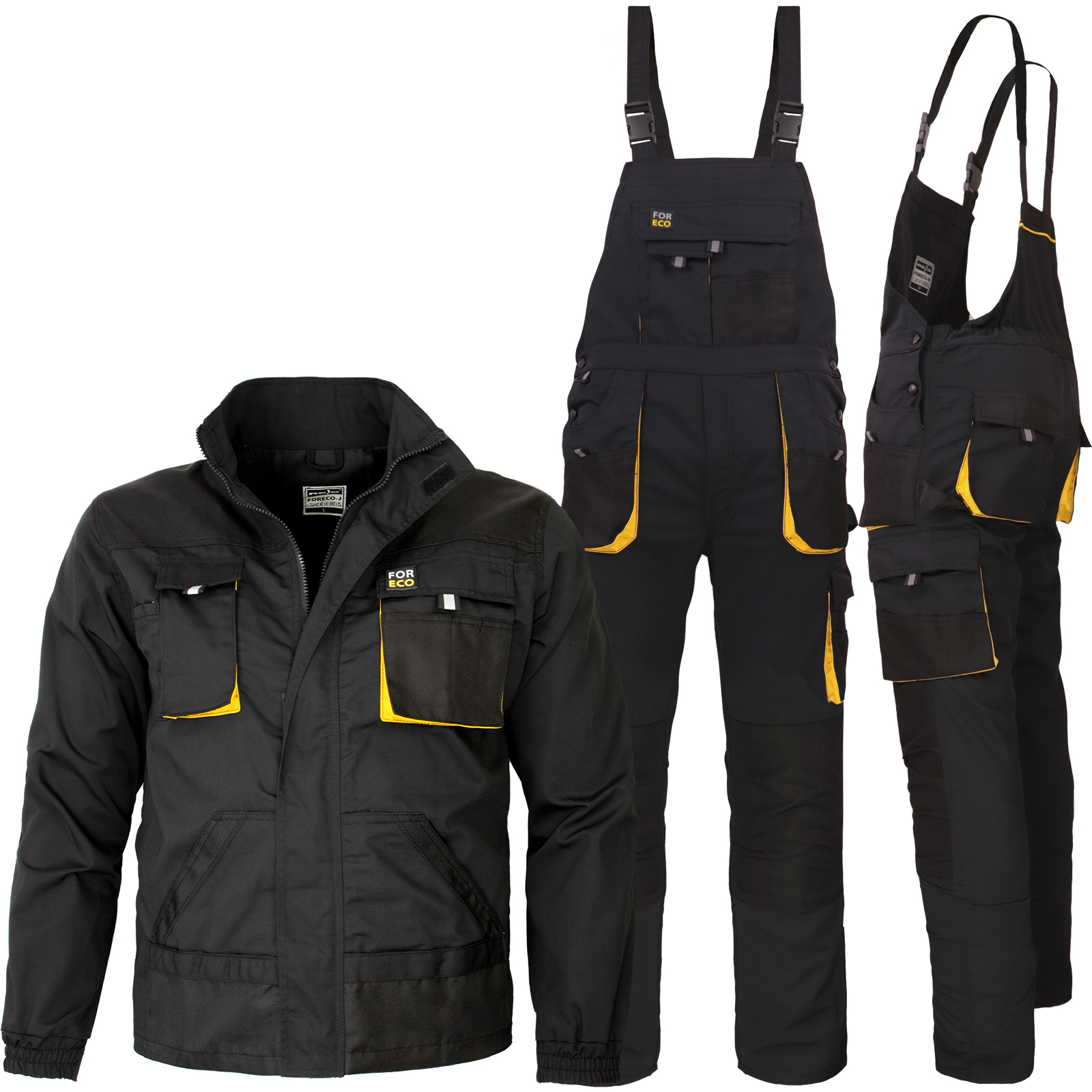 FORCE BLACK GELB Hosenträger-Set FORCE BLACK GELB Hosenträger-Set