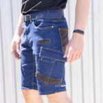 Work denim stretch shorts JEANS STRETCH BLUE