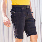 Arbeitsjeans Stretch-Shorts JEANS STRETCH BLACK