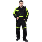 TANZO FLUO Winter-Arbeitshose mit Hosenträgern