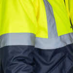 Reflektierende Winter-Bomberjacke ROAD YELLOW